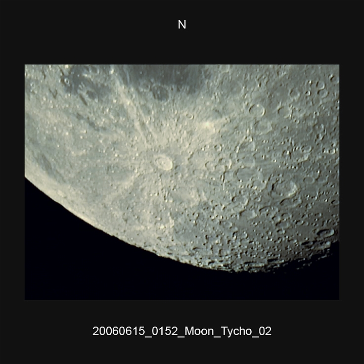 20060615_0152_Moon_Tycho_02.JPG -   ED-Fh d 101,9 / af 913 Phillips 740K UV-IR-Cut filter 640x480 AVI-750 (15 frames/s) Giotto, A-PS-CS3  