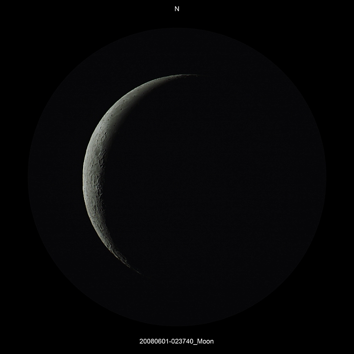 20080601-023740_Moon_02.JPG -   Newton d 309,5 / af 1623 & Coma Corrector CANON-EOS5D (AFC-Filter) 400 ASA  no add. filter 1 light-frame 1/200s Canon-RAW-Image, Adobe-PS-CS3 twilight  