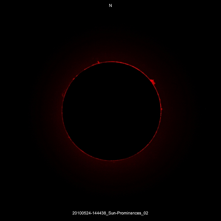 20100524-144438_Sun-Prominences_02.JPG -   ED-Fh d 101,9 / af 1270 (Prom.Ext-Tube) CANON-EOS5D (AFC-Filter) 250 ASA Filter: Ha0,22nm, 2*RG630, UV-IR-CUT 1 light-frame 1/800s Canon-RAW-Image, Adobe-PS-CS  